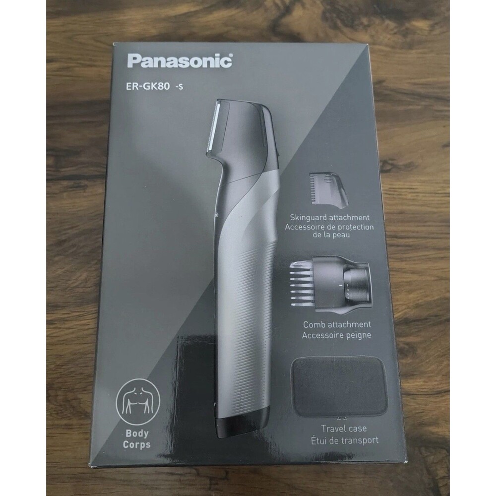 Panasonic Body Groomer Wet/Dry Cordless Trimmer w/attachments (ER-GK80-S) $125